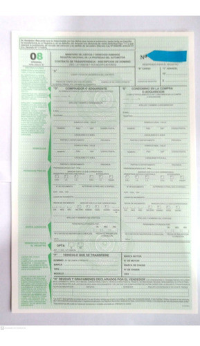 Formulario 08 Automotor 1