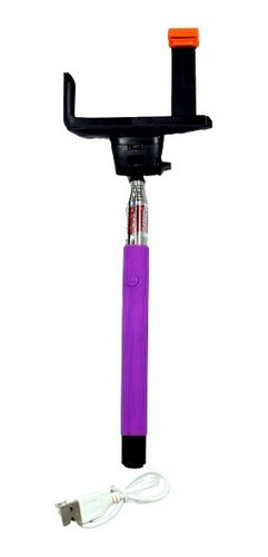 Pau De Selfie Roxo Bluetooth Android E  Ios Z18-3 Tomate 0