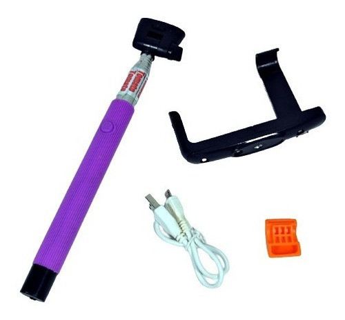Pau De Selfie Roxo Bluetooth Android E  Ios Z18-3 Tomate 1