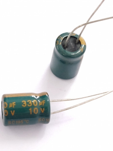 Capacitor Eletrolítico 330uf 10v 105º - 10 Peças 0