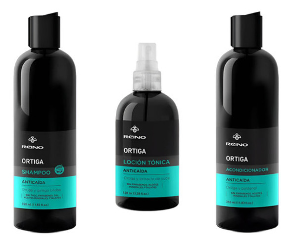 Shampoo, Acondicionador Y Loción Ortiga. Caída Pelo 0