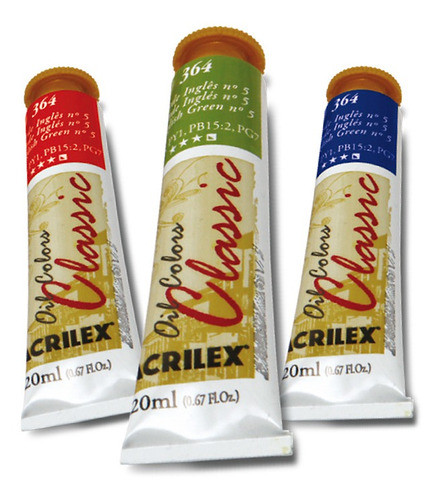 Pintura Al Óleo Acrilex 20ml 279 Rojo Carmín - Mosca 0