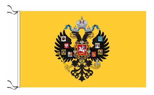 Bandera Imperio Ruso Emperador Águila Bicéfala 90 X 60cm 0