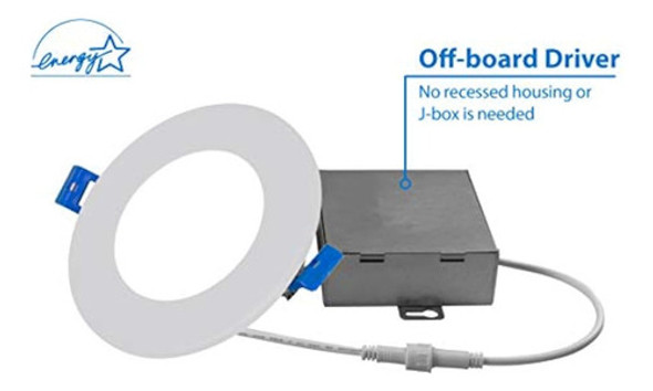 Nicor Lighting Dle421204krdwh Focos Empotrables Led, Blanco, 1