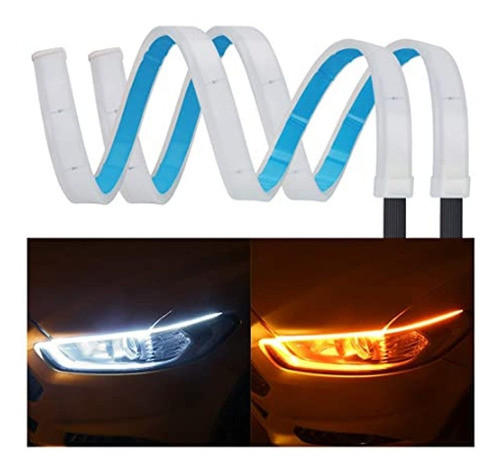 Tira Leds Luz Continua Faroles 12v Flexible 60cm .x Par T122 1