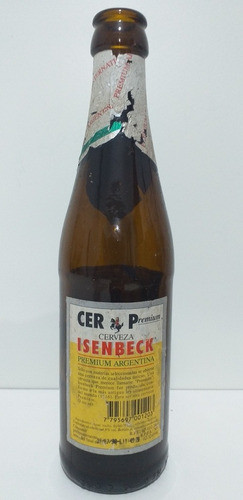 Isenbeck Botella Etiqueta Blanca 1998 330cm- Envíos (07) 1