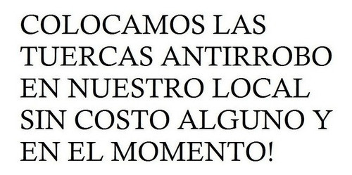 Bulon Seguridad Antirrobo Volkswagen Caddy  L2/e Farad 1