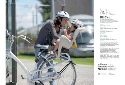 Silla Trasera Ff Reclinable 20o Bilby 9-22kg Gris Negro 1