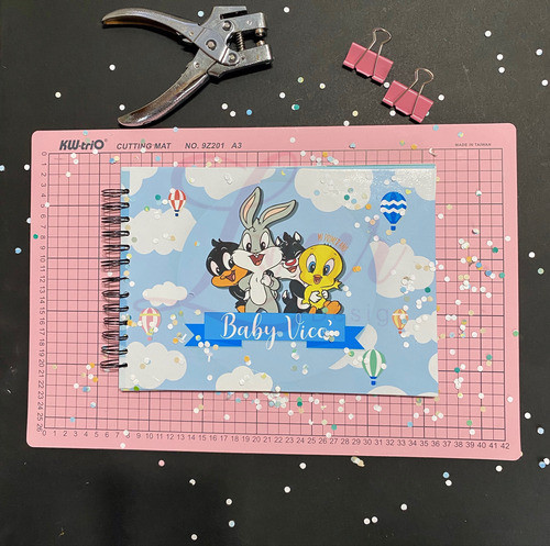 Libro Álbum De Recuerdos Del Bebé Personalizado Con Nombre 1