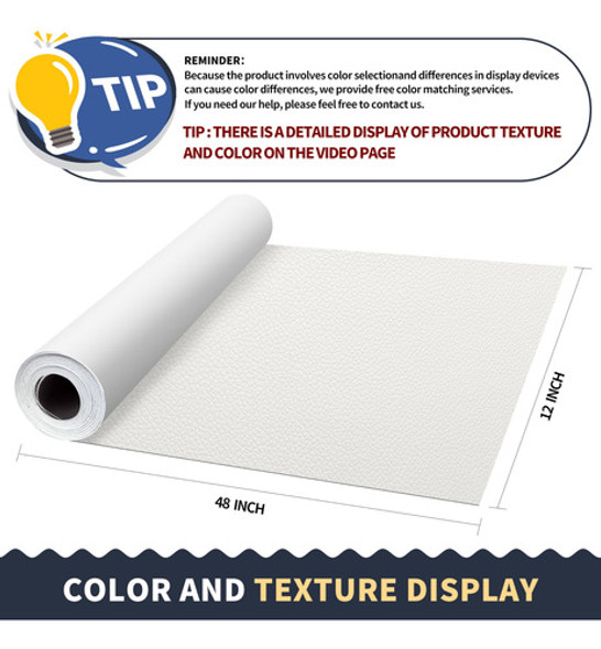 Parche Adhesivo Para Reparacion Cuero 30.5 X 122 Cm / 19 1