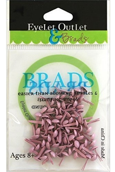 Ojete Outlet Round Brads 70 Pack 4mm Pastel Rosa 0