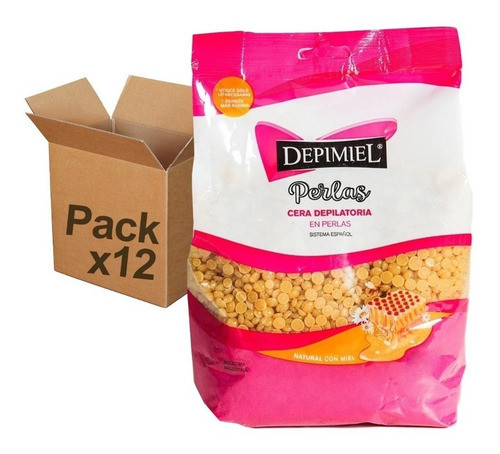 Cera Depilatoria En Perlas Depimiel Sistema Español 200g X12 1