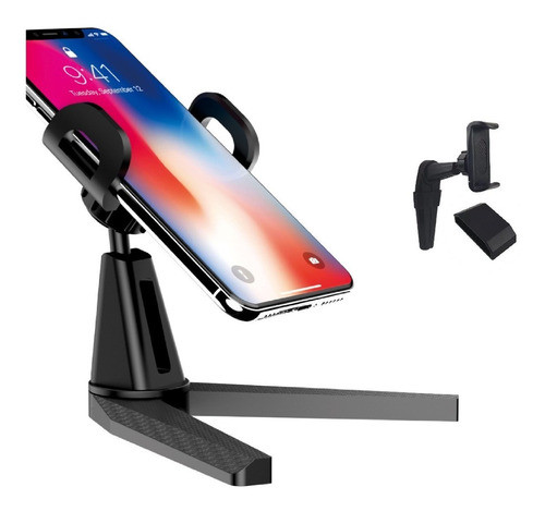 Soporte Para Celular 2 En 1 Mesa Y Pared Giro 360° 0
