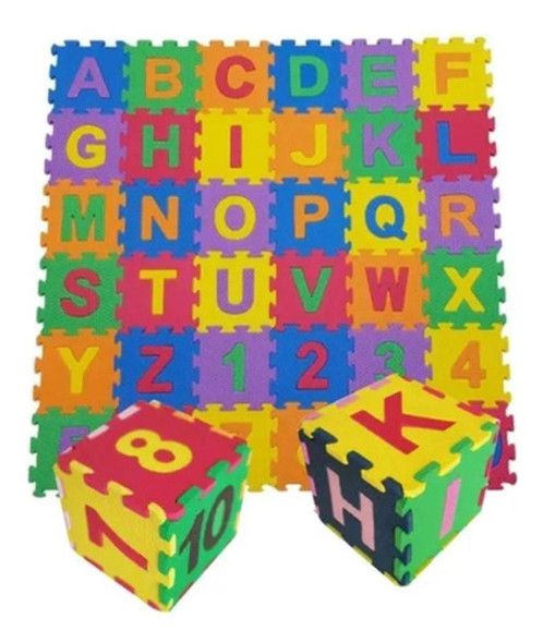 Kit C/10 Tapete Infantil, Tatame, Educativo, Alfanumérico 0