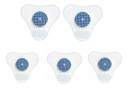 Kit C/5 Tela Para Mictório Com Pedra Fragrância De Limão 0