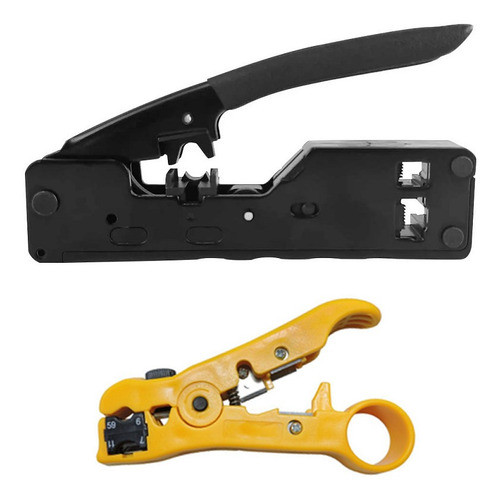 Alicate De Crimpar Profissional Rj45 + Decapador Universal 0