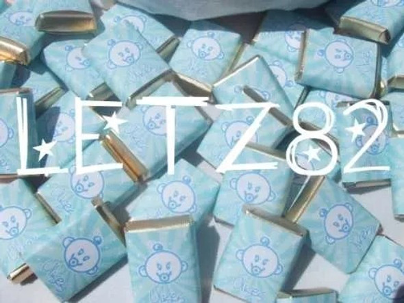50 Chocolates Personalizados En Bolsita De Tela Estampada ! 1