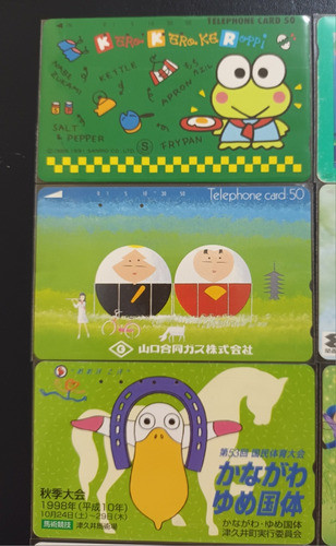 11 Cartões Telefônicos Do Japão: Fujitsu, Kero Kero Keroppi. 1