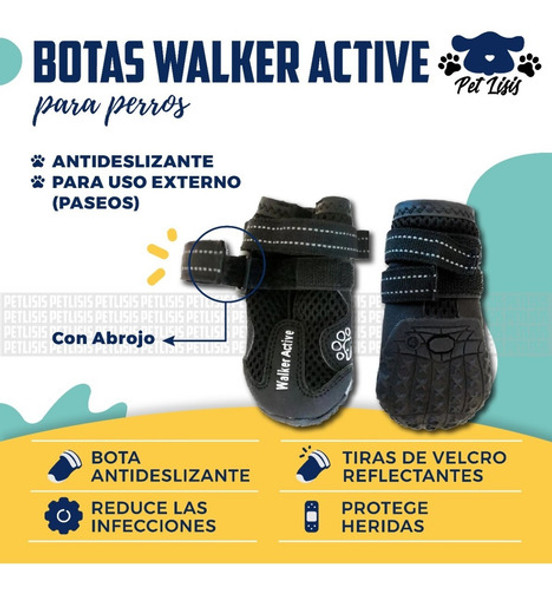 Botitas Walker Active Xs Antideslizante Perros 40% Off!!! 1 Botitas Walker Active Xs Antideslizante Perros 40% Off!!! 1