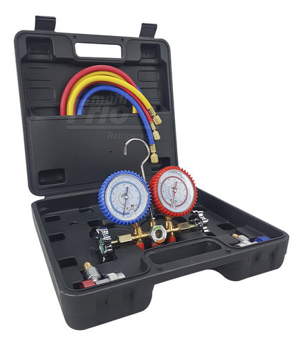 Manifold Ecotools R134a +mangueiras+ Engates De Alta E Baixa 0