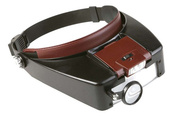 Lupa Cabeza Manos Libres Vincha Luz Doble Led Lentes 8x 0