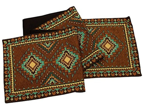 Tucumcari Diseño Suroeste Jacquard Camino De Mesa 13 X 72 P 1