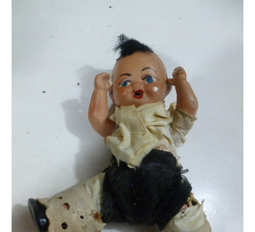 Antiguo Muñeco Gaucho De Pasta. 17 Cm De Altura 0