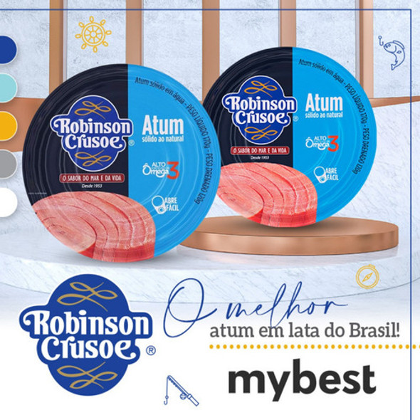 Atum Sólido Ao Natural Robinson Crusoé 170g - 24 Unidades 1