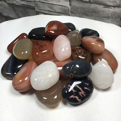 Pedras Roladas Naturais (4,5 A 6 Cm) Extra Grande - 1 Kg A+ 1