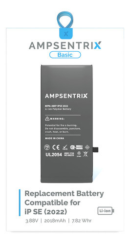 Bateria Ampsentrix Basic Para iPhone SE 2022 + Flex Tag On 0