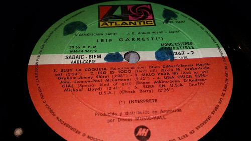 Leif Garrett Leif Garrett Lp Vinilo Buen Estado Argentina 77 1