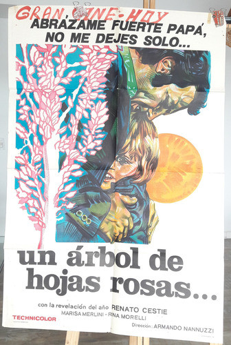 Afiche Cine Originial Un Arbol De Hojas Rosas Renato Cestie 0
