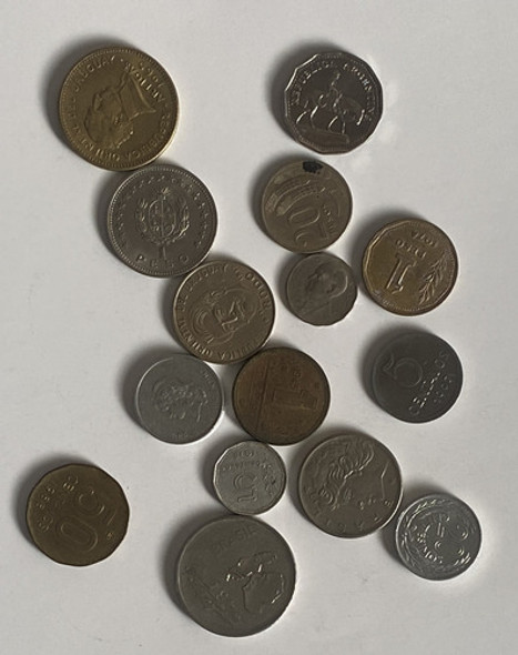 15 Monedas Antiguas Distintas, Lote Mercosur, Mer05 1