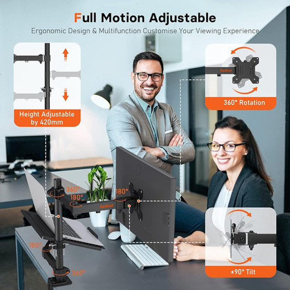 Soporte Para Monitor Y Computadora Portátil Redbat Para Pant 1