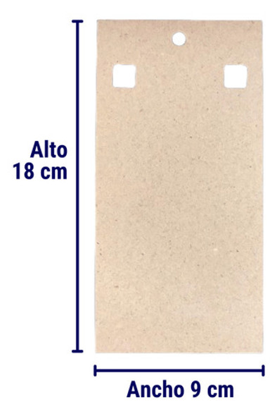 Etiquetas Carton Kraft Collares/accesorios Colgantes X600u. 1