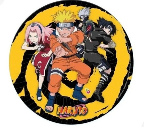 #kit Cotillón  Naruto  30 Niños Cartel Vaso Mantel # 1