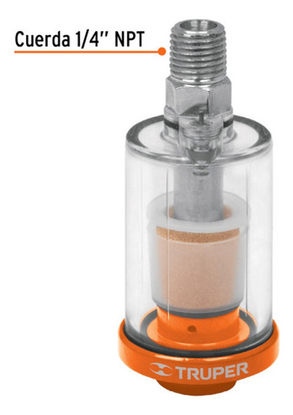 Filtro De Aire + Trampa Agua Aceite Compresores Truper 1