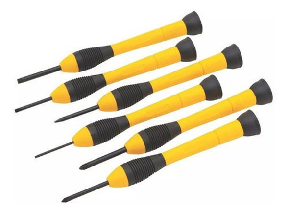 Set Destornilladores Stanley 6 Pz Precisión Perilleros 66052 1