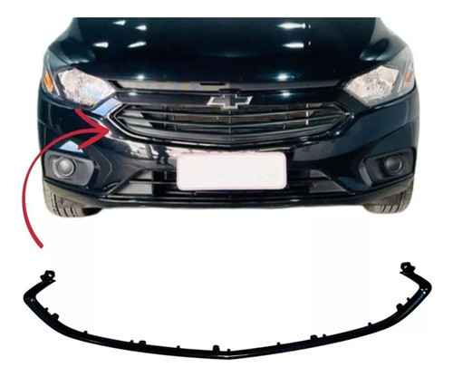 Moldura Da Grade Preta Brilhante  Gm Onix 2017 À 2019 0