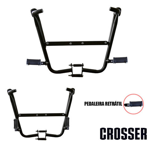Protetor Carenagem  Afastador Alforge Led Xtz Crosser 150 1
