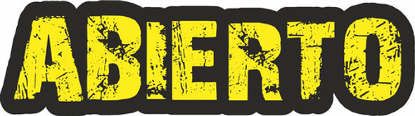 Cartel Led Luminoso Abierto Directo  220v Amarillo Oferta 0