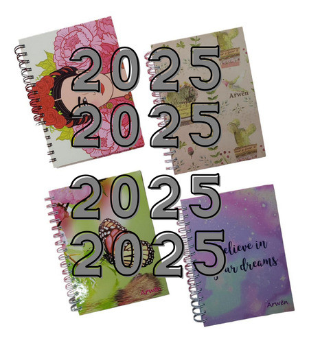 Agenda Arwen 2023 Diaria Espiral Línea Beauty N8 15x21cm 0