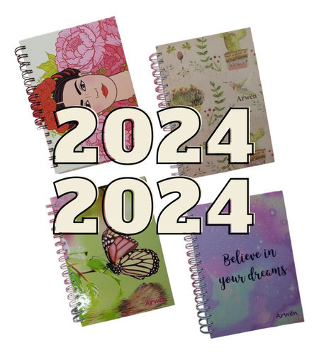 Agenda Arwen 2023 Diaria Espiral Línea Beauty N8 15x21cm 0