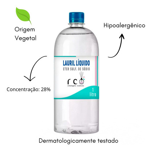 Lauril Liquido 1l - Materia Prima Para Cosmético E Higiene 1