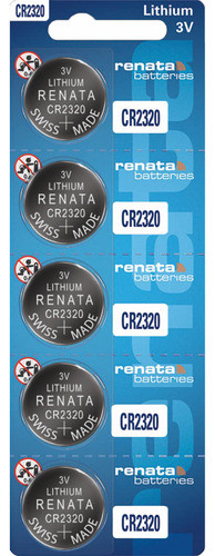 5 X Pila Boton Cr2320 2320 Renata Original Suiza Blister 0