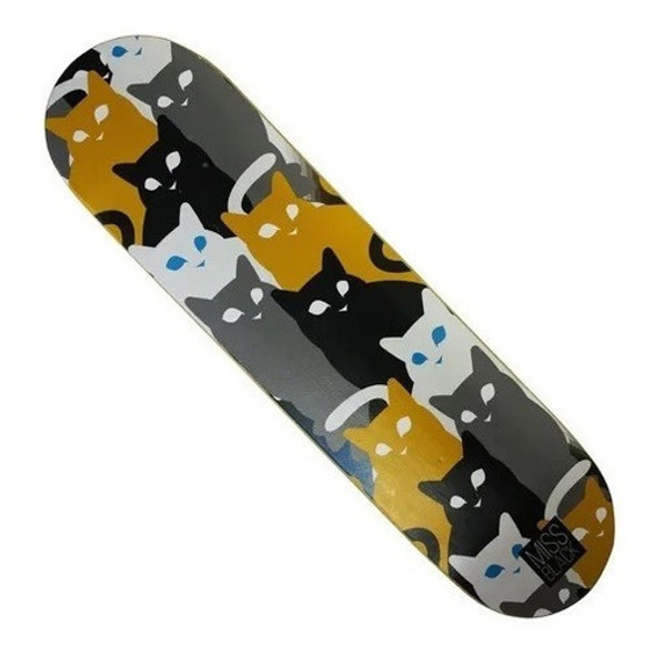 Shape Marfim 8.125 Miss Black Gatinhos - Skateboard 0