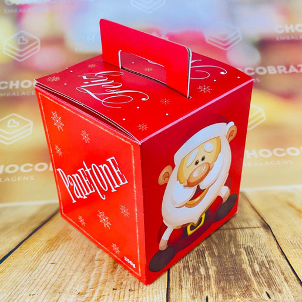 100 Cx Panetone 250g Vermelho Outlet Natal 1