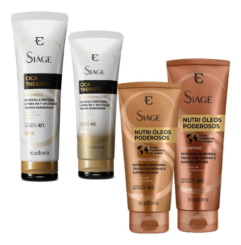 Kit Siàge Cicatherapy E Nutri Oleos Poderosos 4 Itens Eudora 0