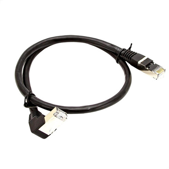 Cabo De Rede Cat7 Plug 90° Graus Para Baixo - 1 Mt 0