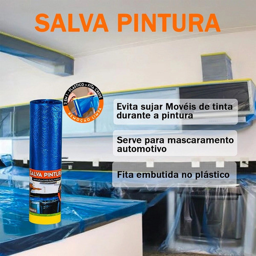 Filme Salva Pintura 2,70x17m Salvabras 1